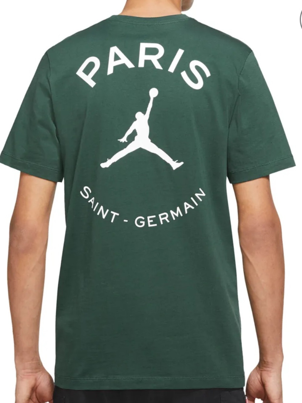 NIke Jordan Paris Saint-Germain Green Short-Sleeve Crewneck T-Shirt size XXL